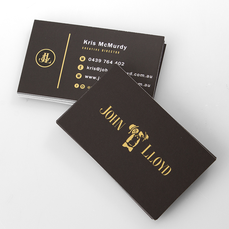 J&L business card stack